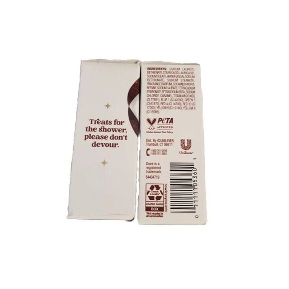 Dove Limited Edition Holiday Treat Bar Soap Hot Cocoa Swirl Scent lot of 2, 5oz - Picture 3 of 3